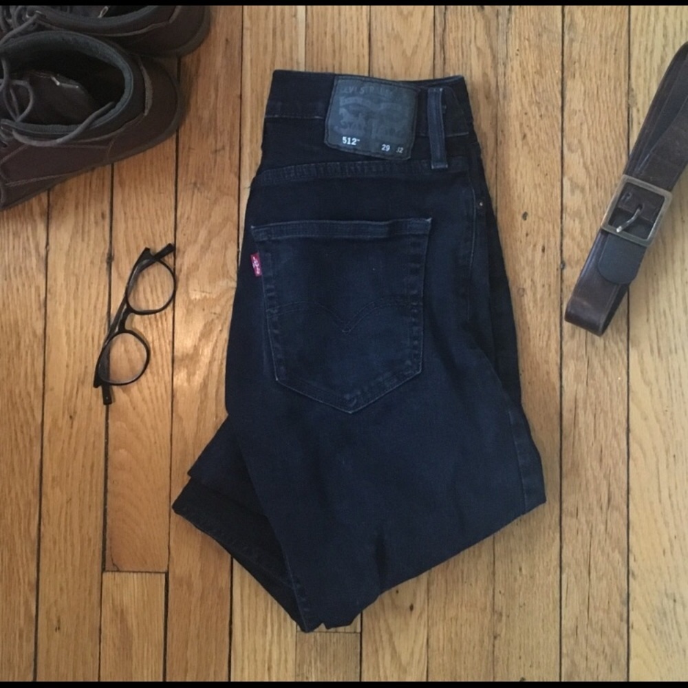 Men's Levi's Jeans. 512. Dark Blue. Slim tapered.